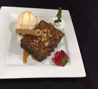 choklad stout brownie' title='Bryggeripubar och bryggerirestauranger älskar efterrätter med öl