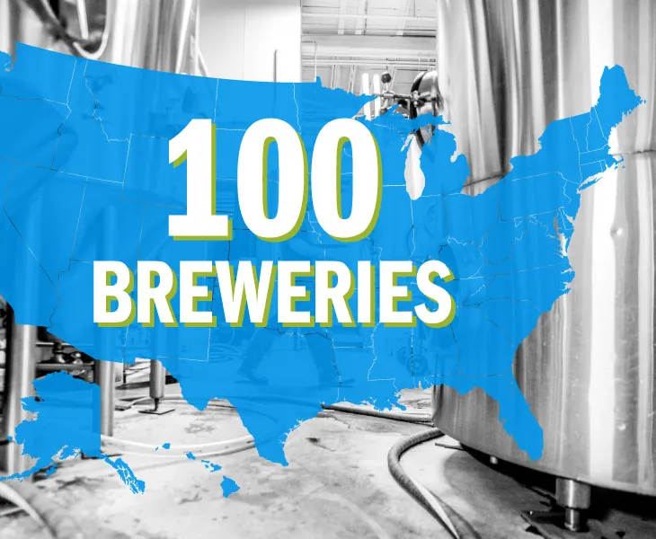 1985 100 u.s. Bryggerier' title='Öl historia