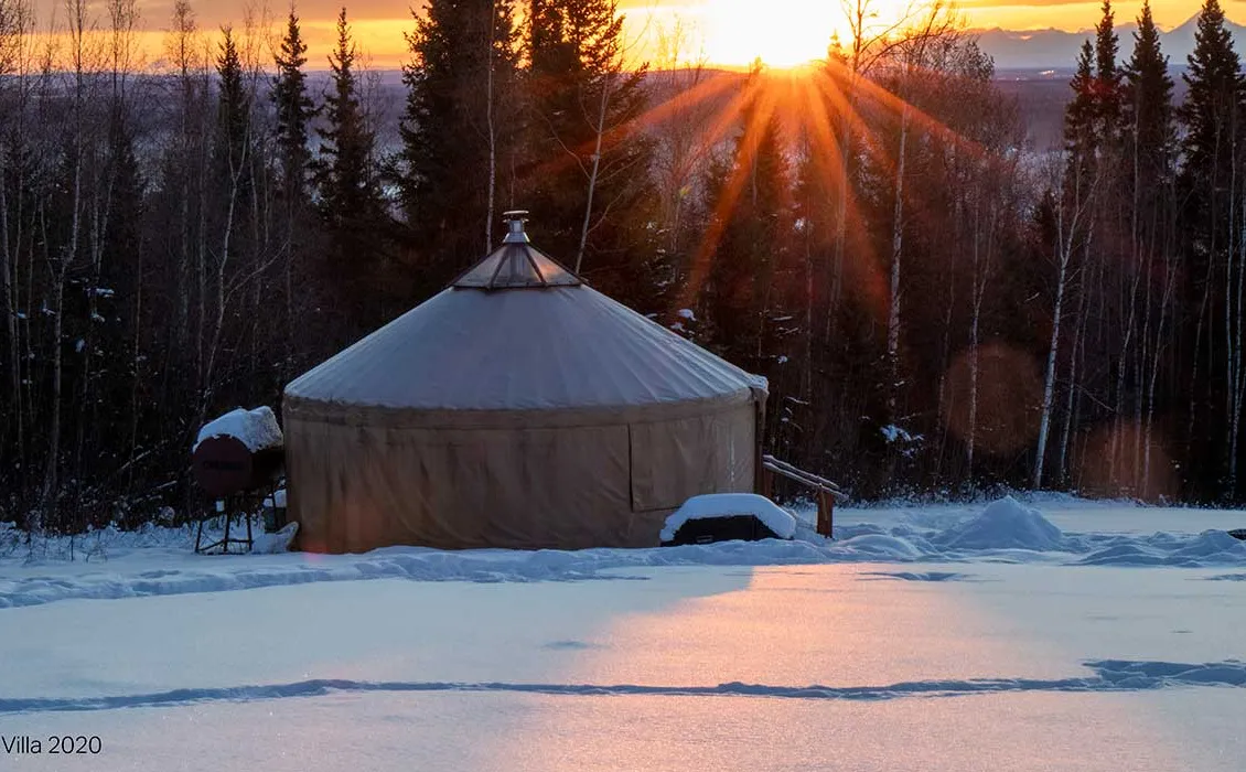 fairbanks alaszkai jurta' title='Aurora vadászat és kézműves sörözés Fairbanks Alaszkában