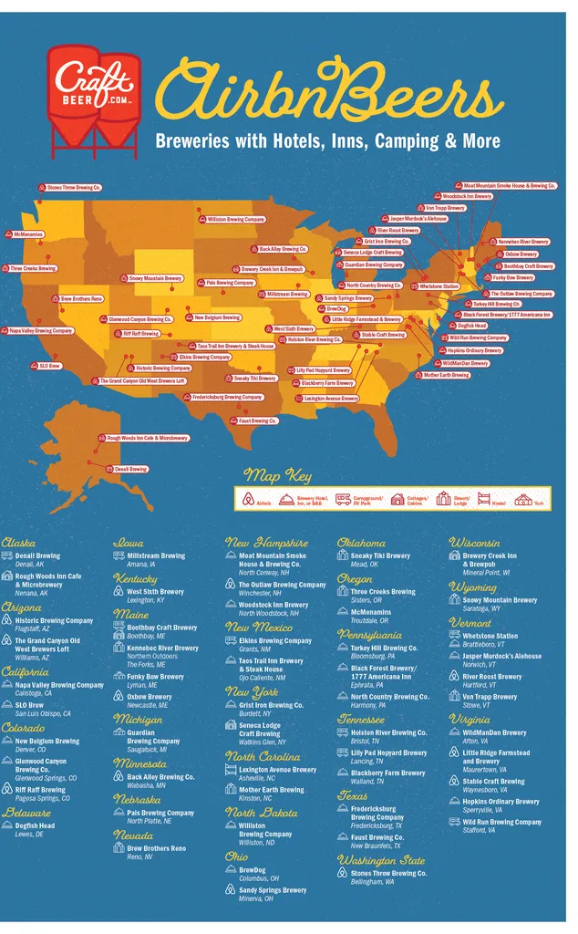 guida ai campeggi, agli hotel, alle locande, al birrificio' title='AirbnBeers: birrifici con hotel, locande, campeggi e altro ancora