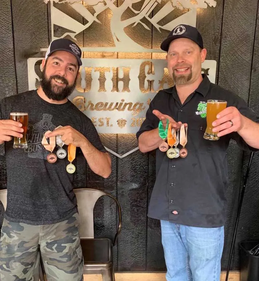 south gate brewing co-medaljer' title='Håndverksbryggerier langs Californias Golden Chain Highway