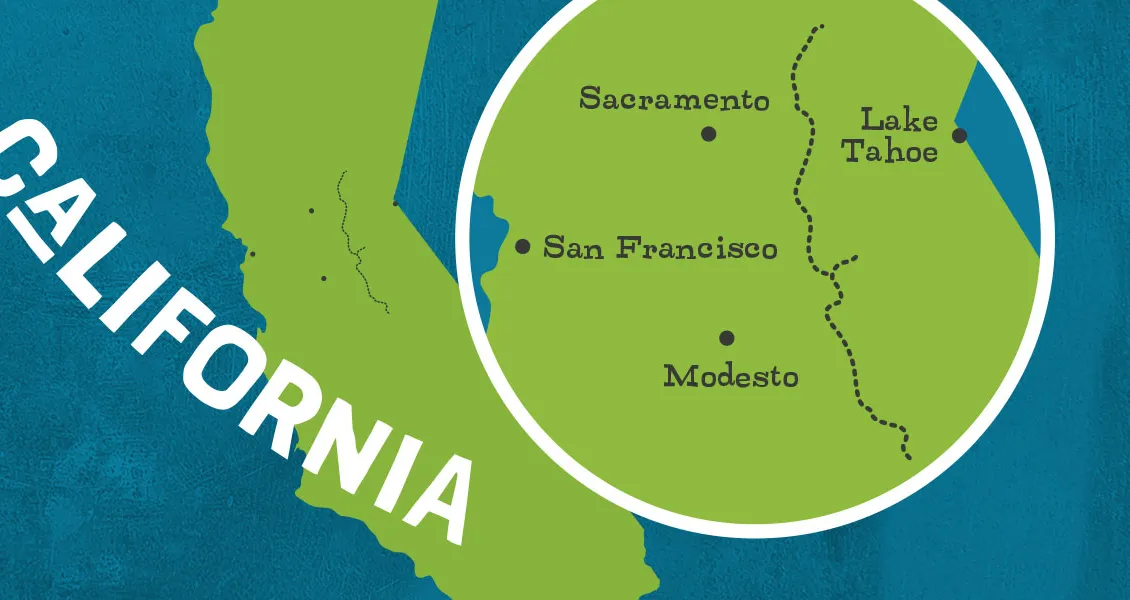 カリフォルニアのゴールデン チェーン ハイウェイ沿いのクラフトビール醸造所