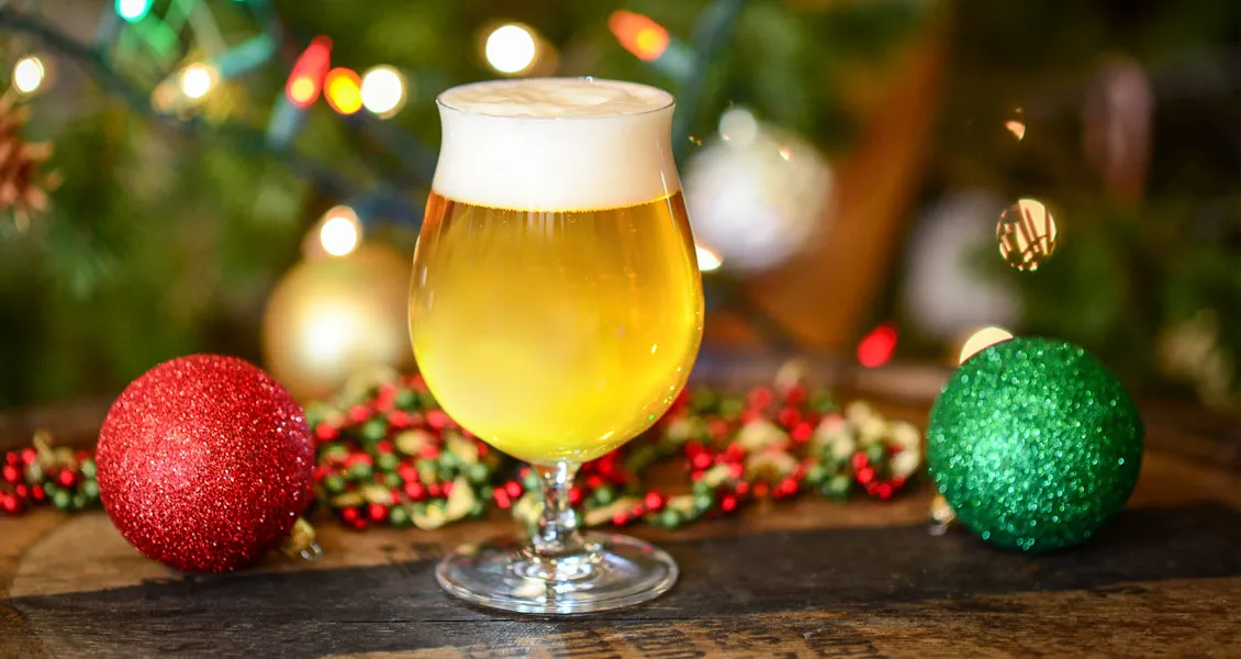 Hantverk öl att packa upp julmorgon