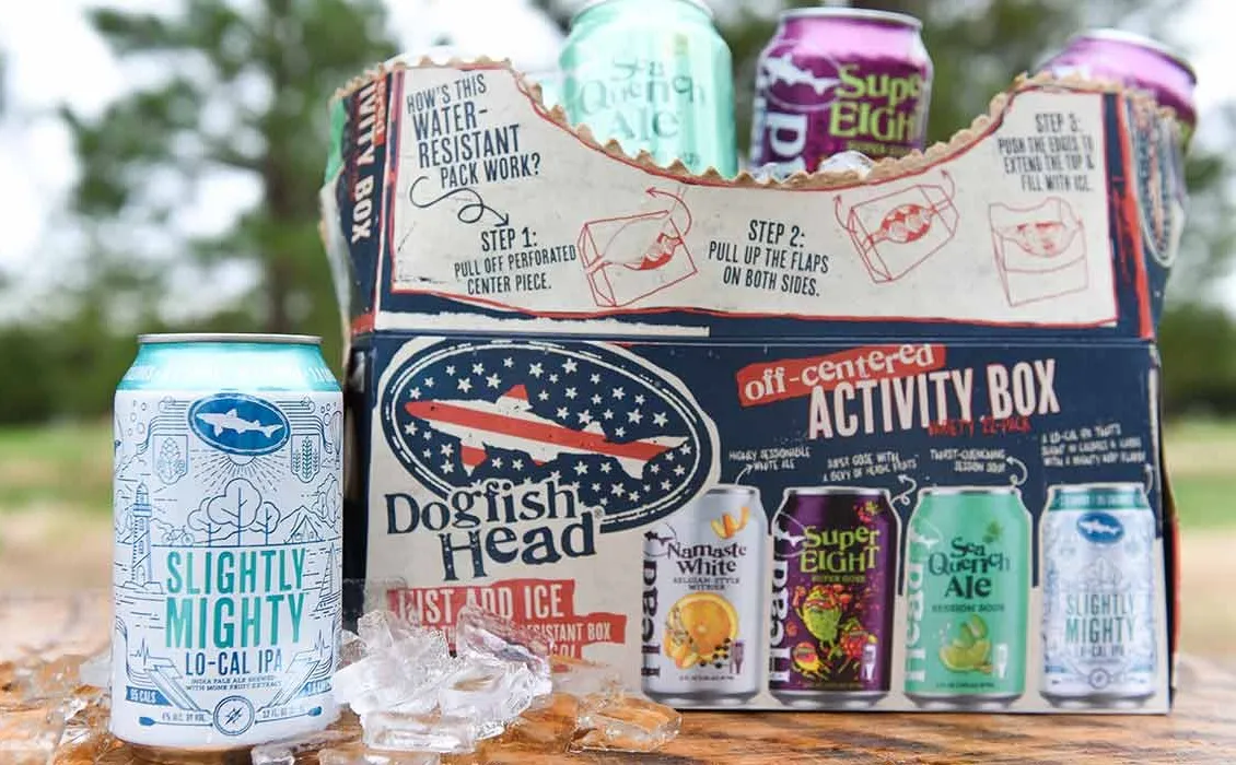 Dogfish Head Aktivitätsbox, leichte Biere' title='Leichte Craft-Biere könnten für kleine Brauereien große Chancen bieten