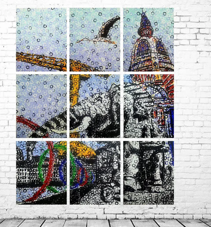 Tot' title='9 kunstnere som bruker øl til å lage kunst