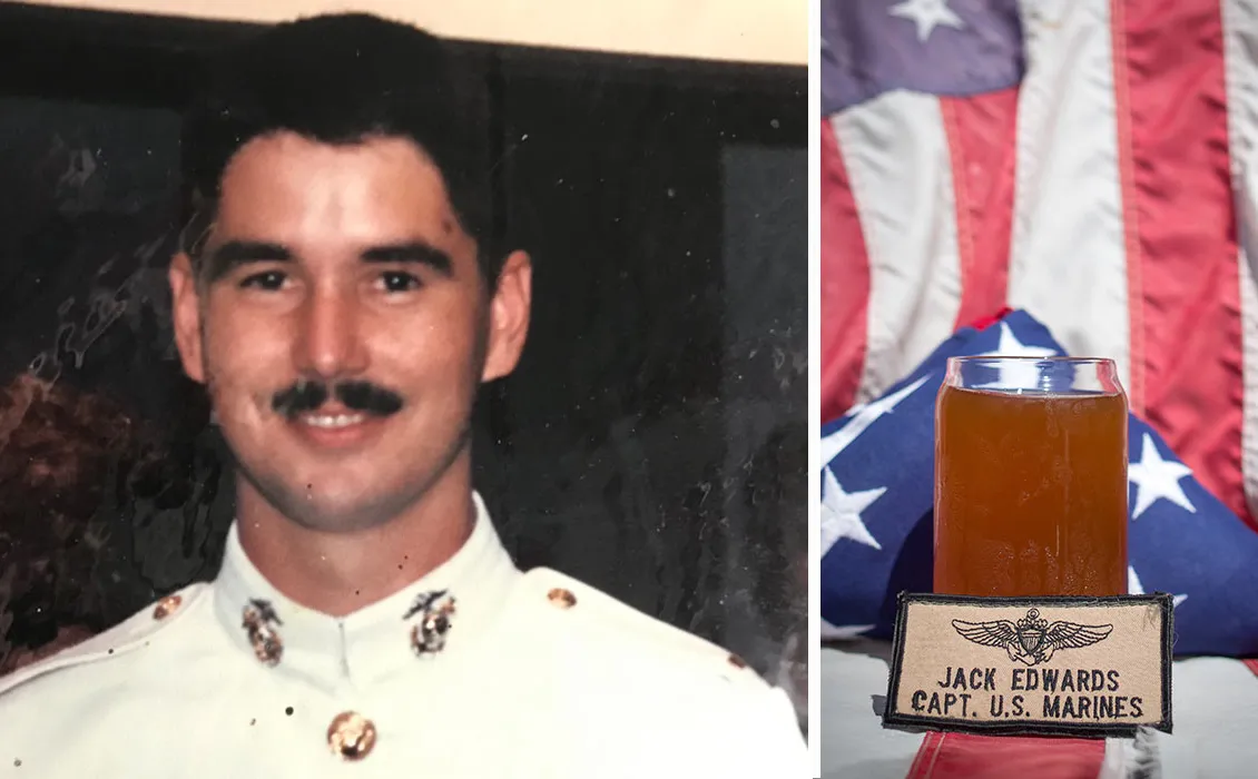 A bukott tengerészgyalogos lánya sört készít a sivatagi viharháborús emlékmű finanszírozására