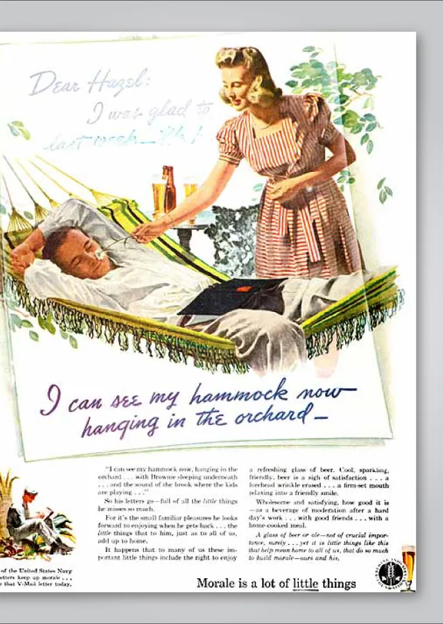 士気は小さなことの積み重ねで決まる キャンペーン' title='第二次世界大戦後のアメリカに「ビールは本来のものだ」とアートがどのように説得したか