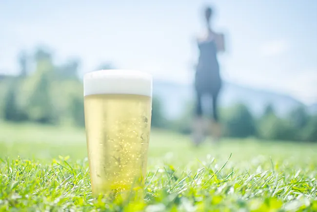 Trening og øl' title='Etter-trening-ølfenomenet