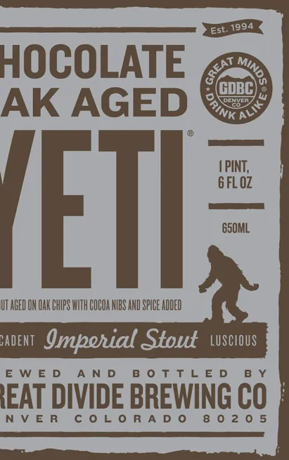 Yeti, große Kluft' title='Chili- und Schokoladenbier