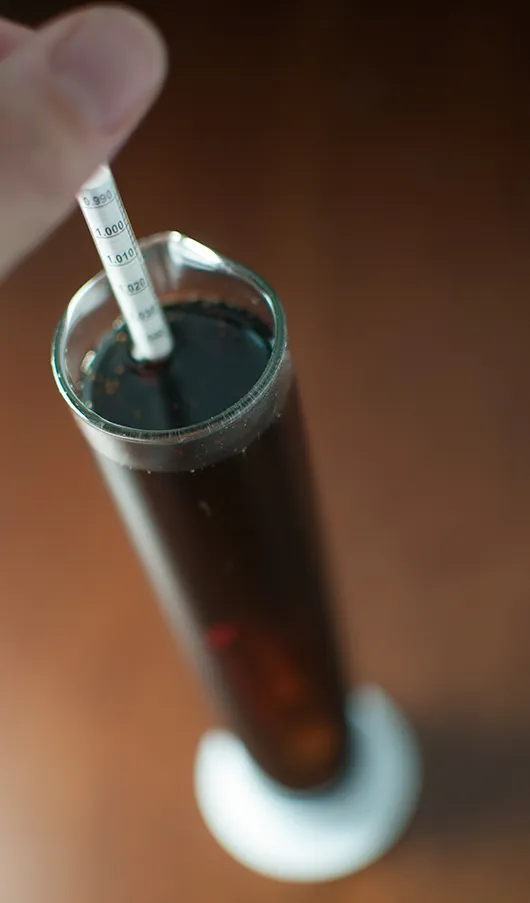 A sör gravitációjának meghatározása