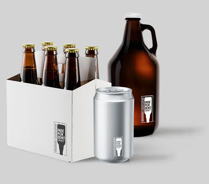 Onafhankelijke Craft Brewer Seal-verpakking' title='Zegel van onafhankelijke ambachtelijke brouwer onthuld door de Brewers Association