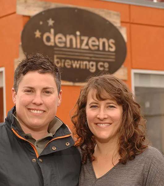 Innbyggere' title='Par deler råd om å drive et bryggeri og en virksomhet