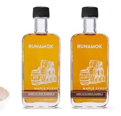 Tynnyrikypsytetty Vermont-vaahterasiirappi' title='21 kierrätetyistä tynnyreistä valmistettua lahjaa