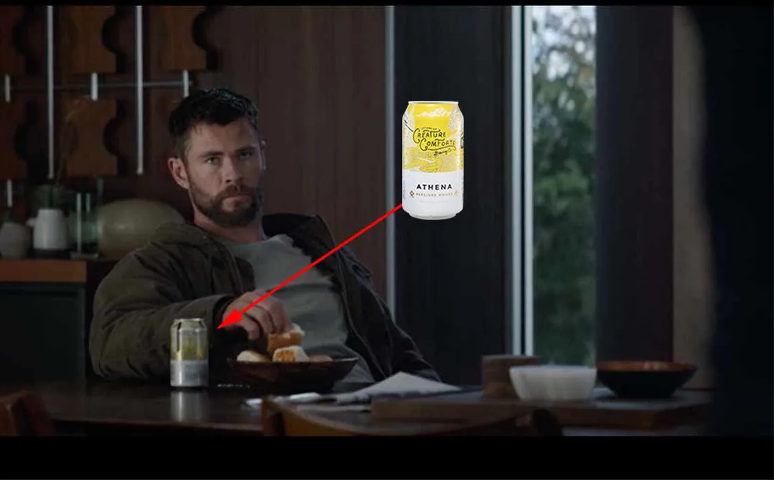 Bosszúállók végjátéka Athena Thor' title='A rajongók megpillantják a kézműves sört a Bosszúállók: Végjáték előzetesében