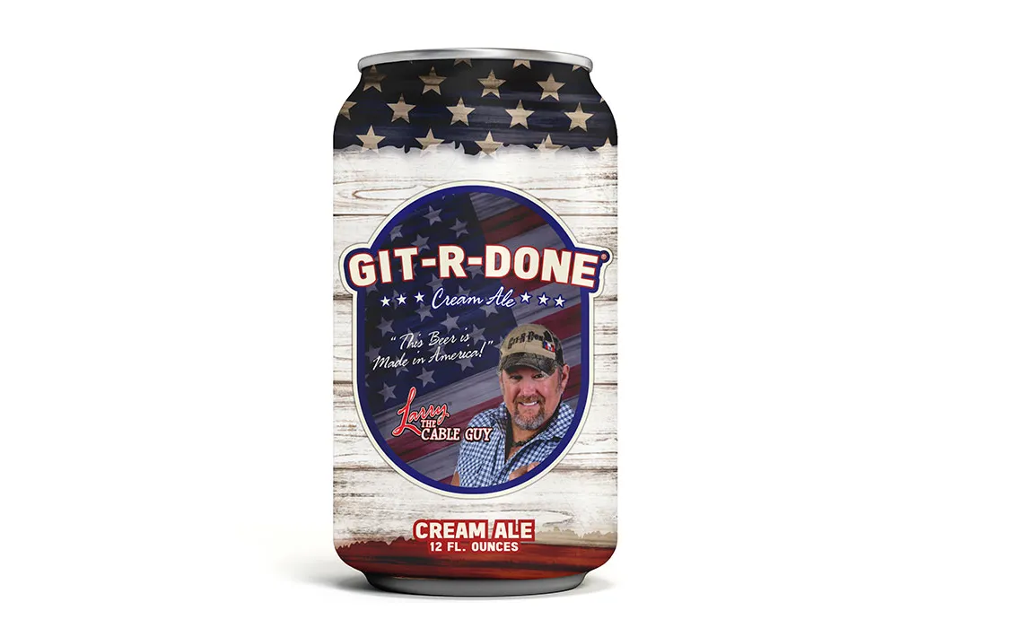 Az Indiana Brewery Git-R-Done sört fejleszt Larry the Cable Guy számára