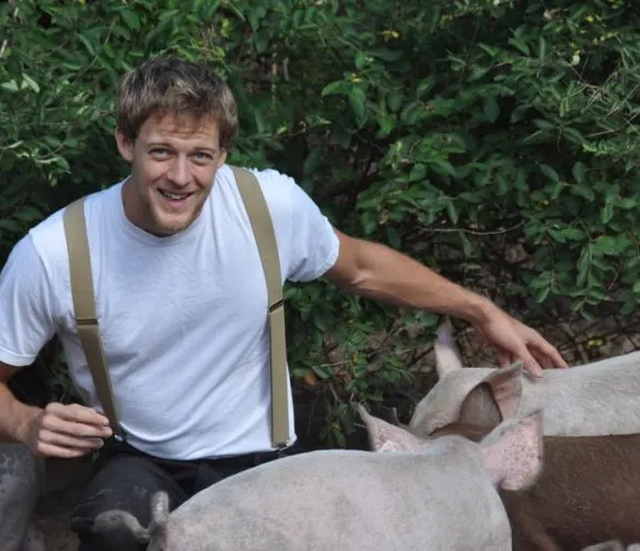 Il grano esaurito rende gradevole l'odore della fattoria