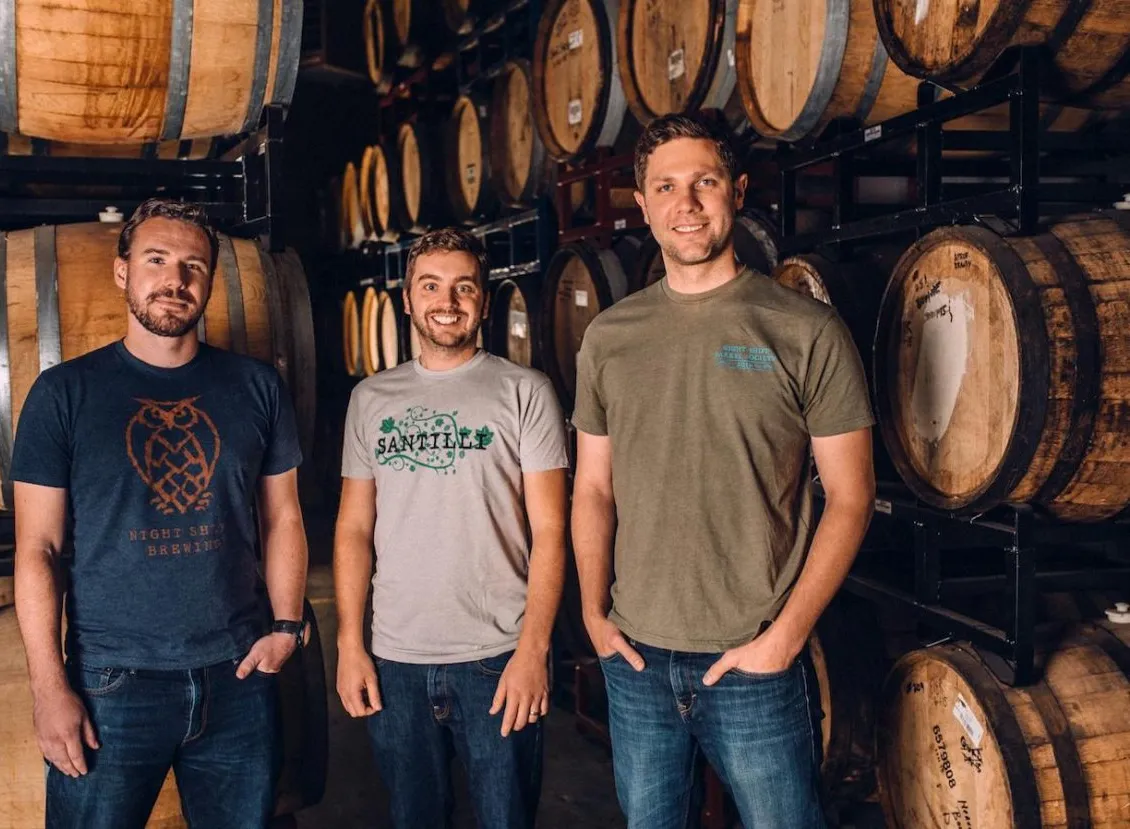 Éjszakai műszak elosztó alapítói' title='A Massachusetts'i Night Shift Brewing bejelentette az éjszakai műszakos terjesztést