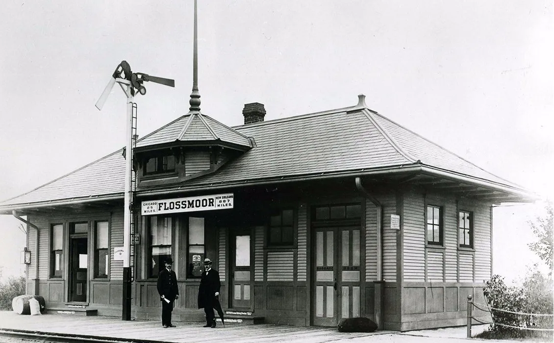 Flossmoor stasjonsbrygging' title='Flossmoor Station Restaurant