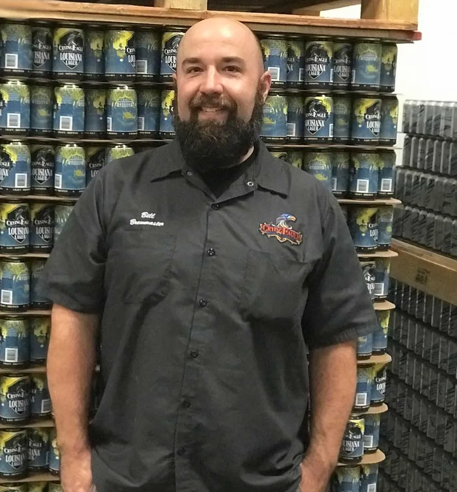 Bill Mungai, maestro cervecero de Crying Eagle Brewing' title='Elaboración de cerveza Crying Eagle de Luisiana: muy lejos de la vieja escuela