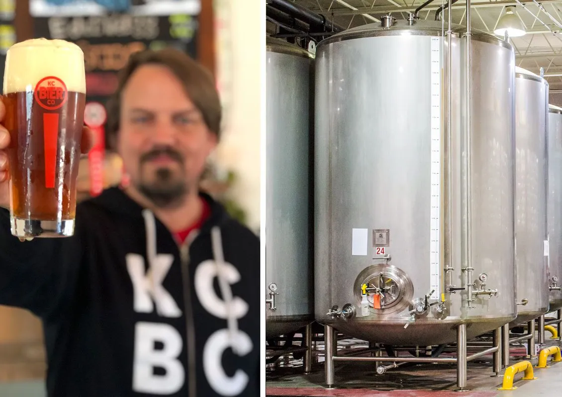 Fermentation et conditionnement à froid en deux cuves' title='Comment nous brassons : KC Bier Co. équilibre tradition et innovation