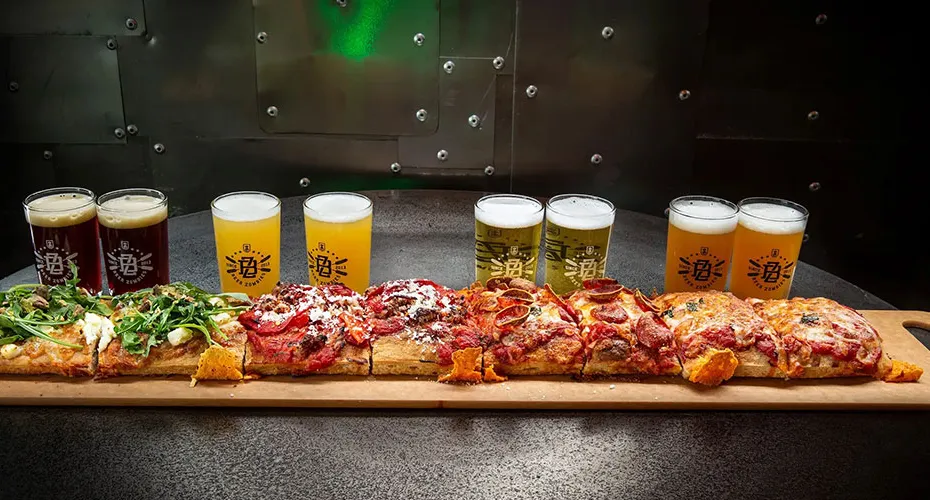 Brauerei-Schnupperflug mit Pizzaflug' title='Vegas (Bier) Baby!