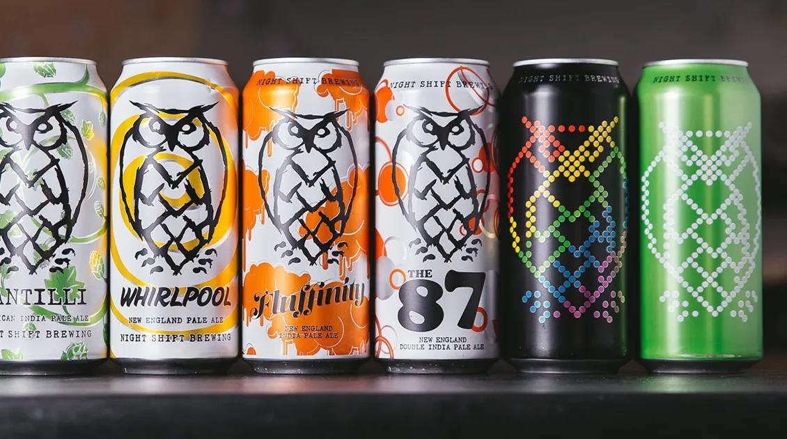 Auswahl an Nachtschichtbieren in Dosen' title='Wie KI das Bier verändert