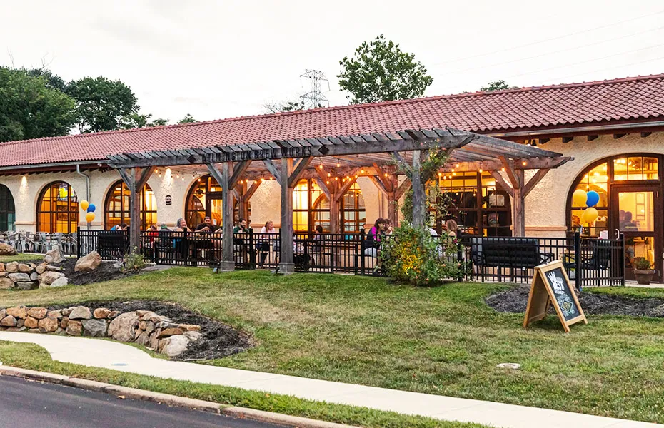 Wilmington Brew Works Taproom buitenkant' title='De bierheuvels leven in de Brandywine-vallei
