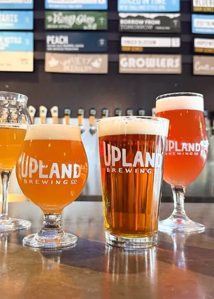 glass upland brygging øl på bar' title='From Broad Ripple to Beer Boom: The Story of Indy's Brewing Legacy