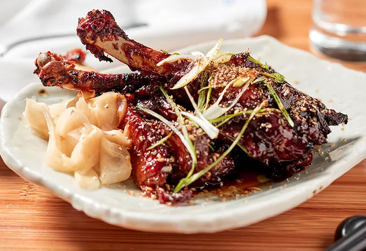 Teriyaki-eendvleugels' title='Kruidig ​​Vetzuurbier