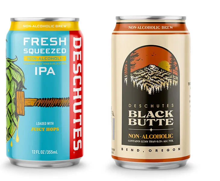 Dosen alkoholfreies Deschute-Bier' title='The NA Way: Der Aufstieg des alkoholfreien Bieres