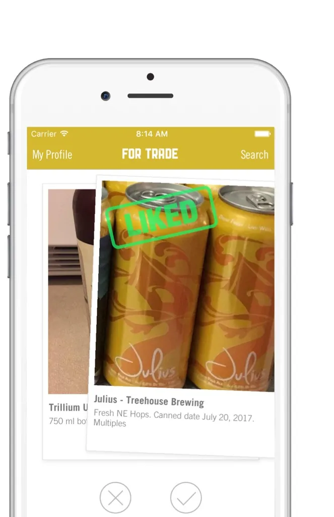 Brewswap 앱을 사용하면 트레이딩 크래프트 맥주를 한 번에 스와이프할 수 있습니다.