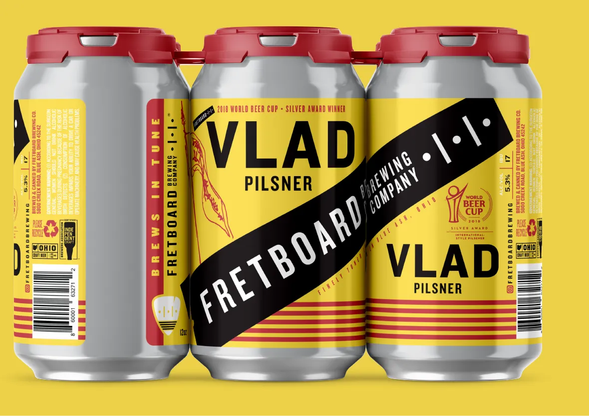 La Fretboard Brewing Company di Cincinnati lancia la pluripremiata Pilsner, 'Vlad