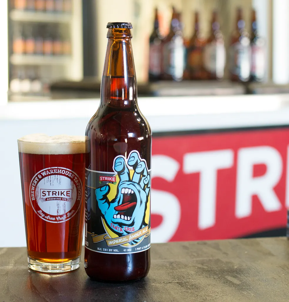 Strike Brewing Co.:n Screaming Hand Imperial Amber Ale voitti hopeamitalin vuoden 2016 U.S. Open Beer Championship -kilpailussa