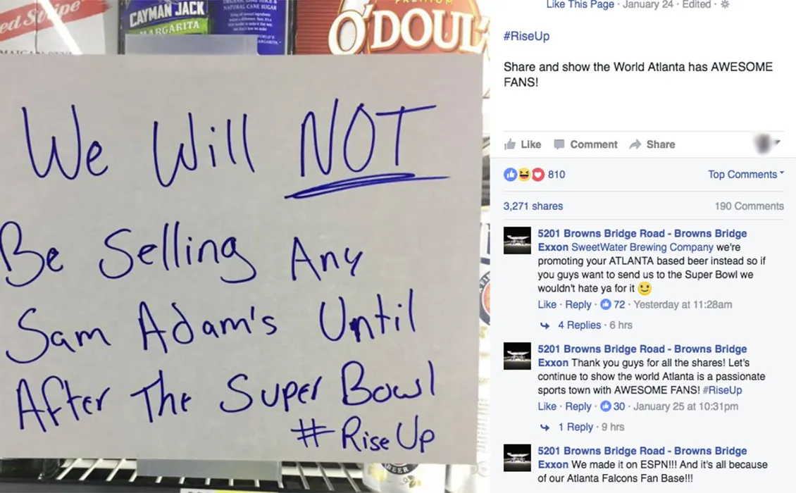 SweetWater y Sam Adams hablan un poco en Twitter antes del gran juego