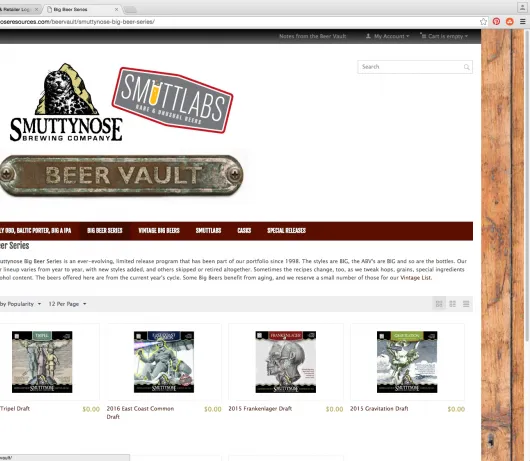 Smuttynose bejelenti a sörtárolót