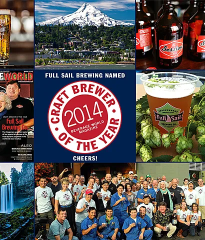 Full Sail Brewing uitgeroepen tot Craft Brewer of the Year door Beverage World Magazine