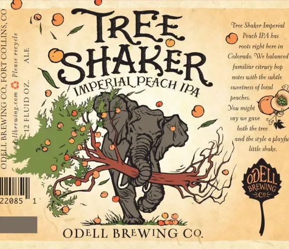 Tree Shaker Imperial Peach IPA di Odell Brewing ritorna in quattro confezioni
