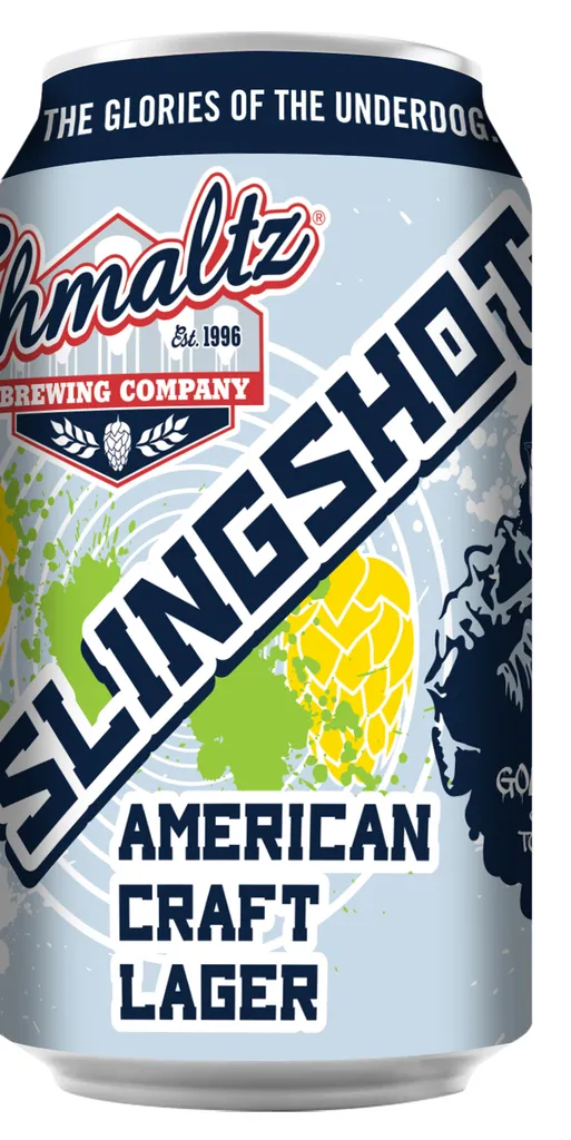 Latas Slingshot de Shmaltz Brewing Company