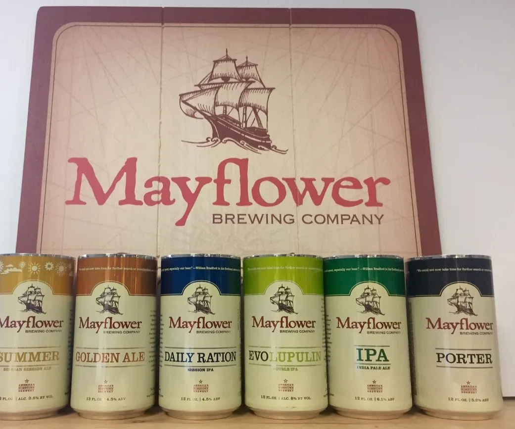 Mayflower Brewing setzt Segel mit Dosen