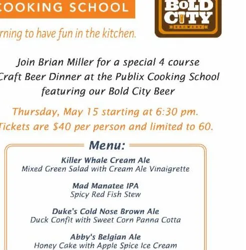 Bold City Brewery Ambachtelijk bierdiner