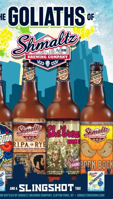 Shmaltz Brewing은 Shmaltz의 골리앗과 새총 투 전국 이벤트로 ACBW를 축하합니다!