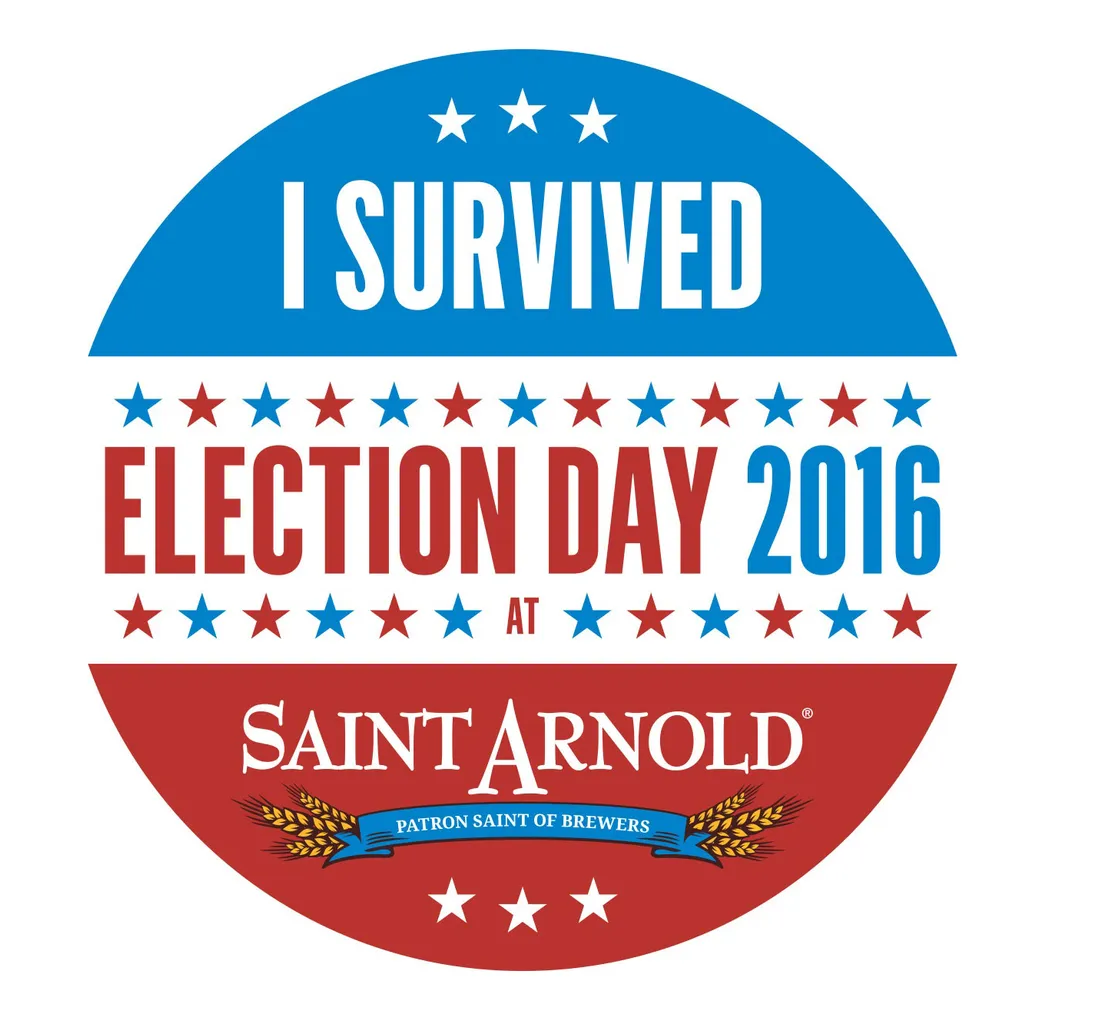 Saint Arnold Brewing bliver vælgerhovedkvarter på valgdagen