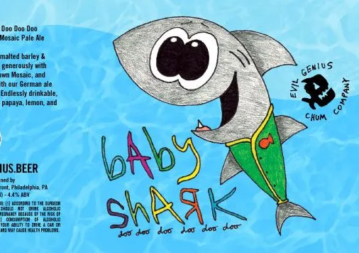 Evil Genius Beer Company、サメ週間にベビーシャークビールをデビュー