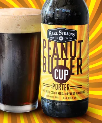 Minden finomság, trükk nélkül: Karl Strauss Mogyoróvajas Cup Porter visszatért, és ezúttal palackban!