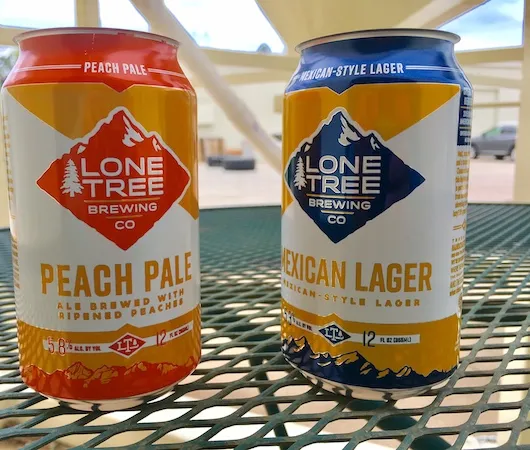 Lone Tree Brewing Company lanseeraa Rebrandin Peach Pale Ale- ja Mexican Lager -tölkeillä