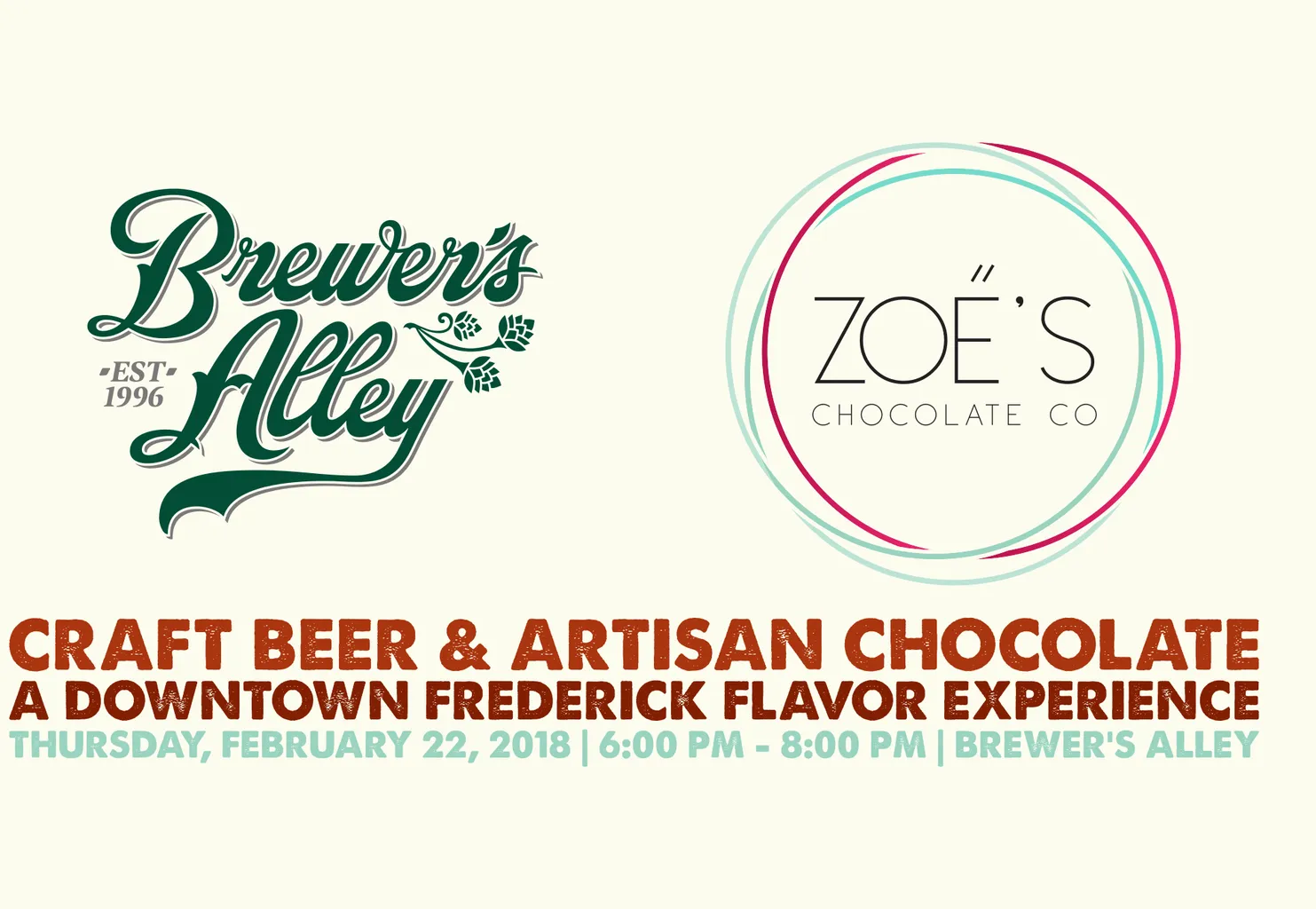 Brewer's Alley präsentiert Craft-Bier- und Schokoladenerlebnis