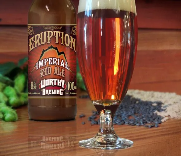 Worthy Brewing lanza Eruption Imperial Red Ale