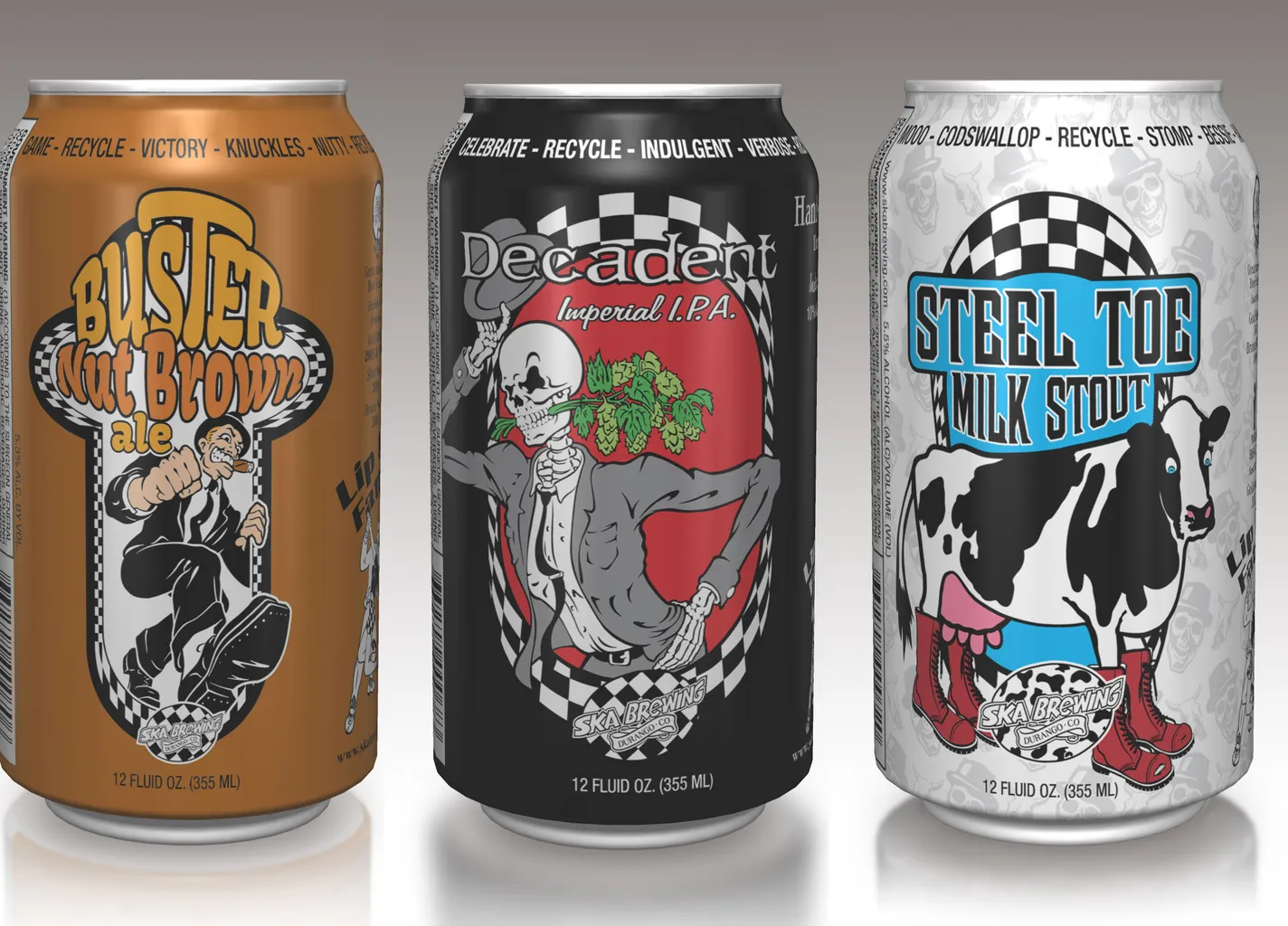 Canettes de brassage Ska Bouteilles de 12 oz