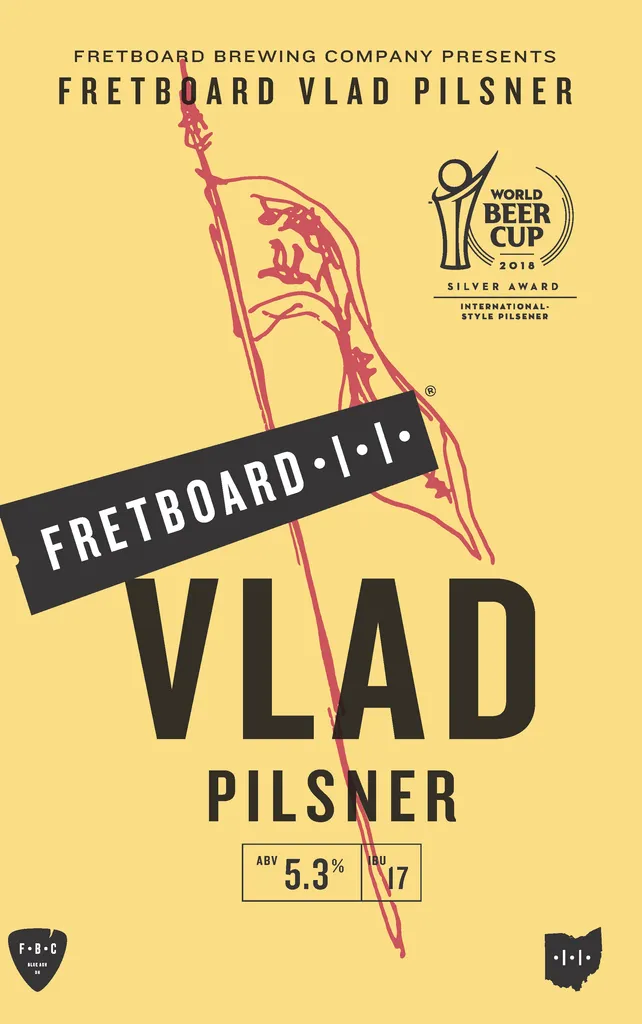 A Fretboard Brewing Co., Cincinnati, Ohio, újabb díjat nyer a Fretboard Vladért