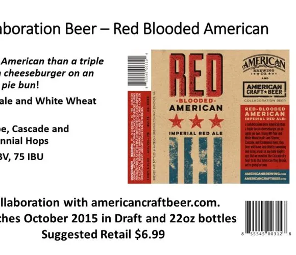 American Brewing Company annuncia la collaborazione: Red-Blooded American Imperial Red Ale